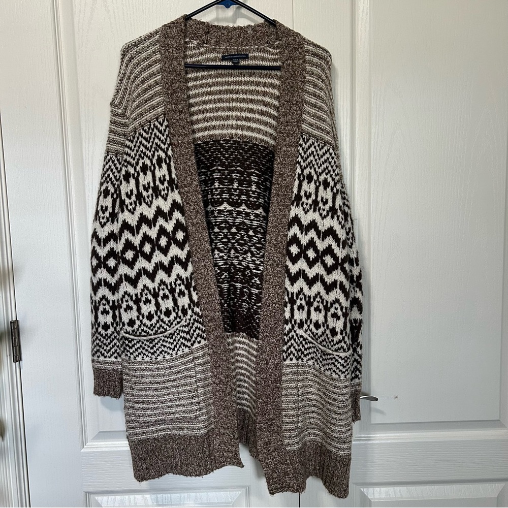EUC American Eagle Alpaca Blend Long Cardigan Sweater Medium